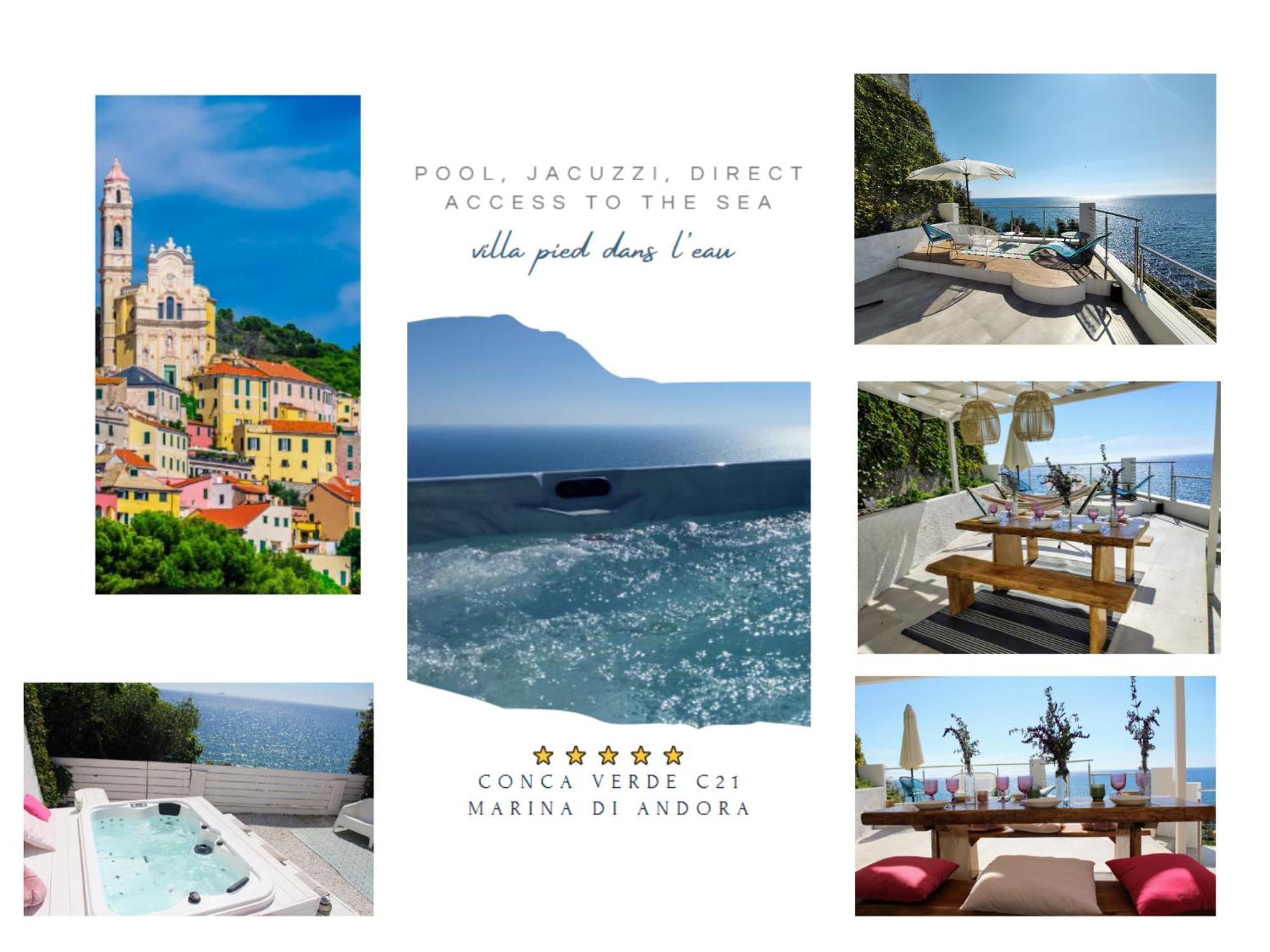 Conca Verde C21- Beach Front Little Villas Pool, Private Jacuzzi Sea View Marina dʼMarina dʼAndora Dış mekan fotoğraf
